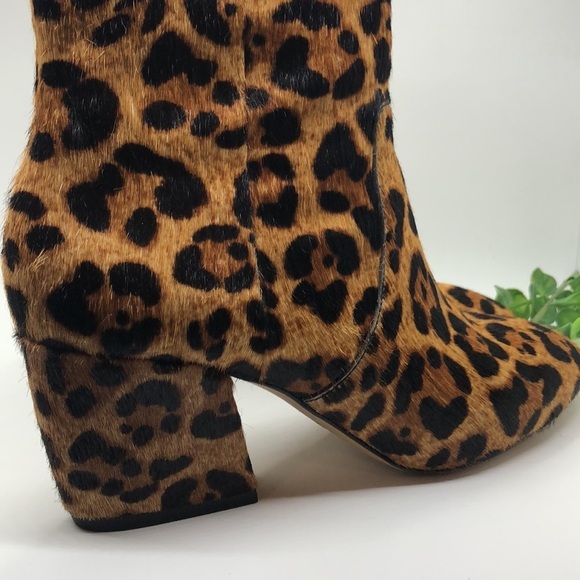 Botkier Allie Bootie - Leopard print Cow Hair Boots-Size 7.5 - Picture 8 of 9